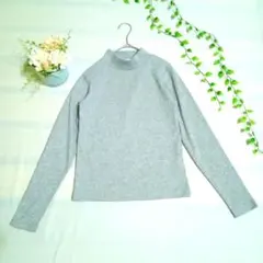 521【earth music&ecology 】カットソー　ハイネック　グレー