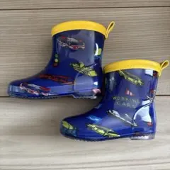 乗り物柄　レインブーツ　13センチ