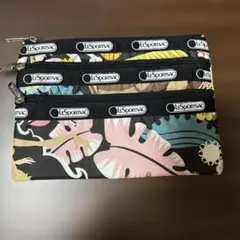 LeSportsac 花柄ポーチ 約18cm x 12.5cm