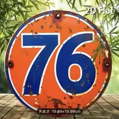 76オイル ブリキ看板　76 Lubricants 看板 アメリカン雑貨　USA