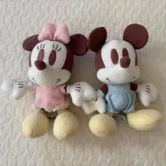 ディズニー　ミッキー　ミニー　レトロ　ぬいぐるみ