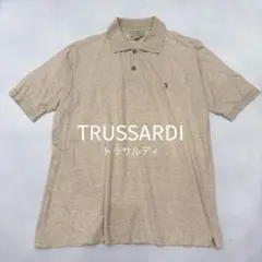 トラサルディ ポロシャツ 半袖 刺繍ロゴ イタリア製 綿100 シンプル メンズのサムネイル