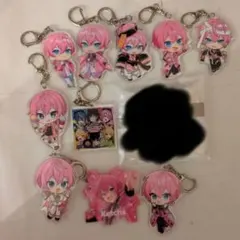 AMPTAKxCOLORS　けちゃ　アクリルキーホルダー