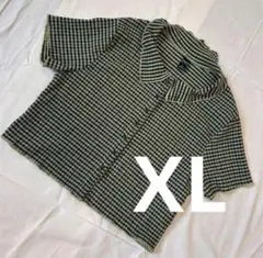 美品｜Dazy｜チェック柄シャツ｜半袖カジュアルトップス｜XLサイズ春夏