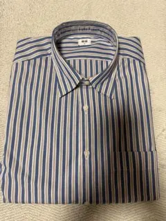 新品 ユニクロ UNIQLO ストライプ 長袖シャツ S