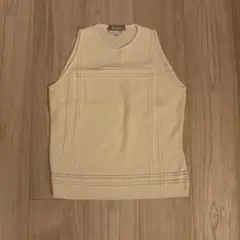 24043✨ドゥロワー コットンハリヌキ ノースリーブカットソー ホワイト