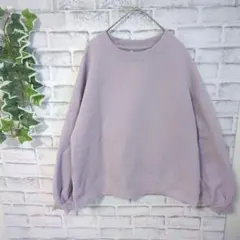【CLOSSHI】クロッシー　レディース　トレーナー　裏起毛　M　バルーン袖のサムネイル