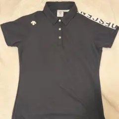 DESCENTE GOLF ポロシャツ レディース ブラックのサムネイル