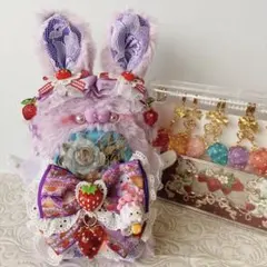 ★ここあ様★ぷっくり♡着ぐるみ猫ちゃん♡ラウンドバッグ＆チャーム♡ゴスロリ風 ☆ここあ様☆ぷっくり♡着ぐるみ猫ちゃん♡ラウンドバッグ＆チャーム