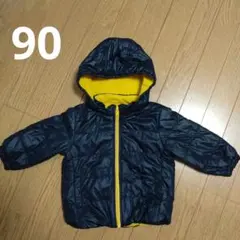 UNIQLO　ネイビー/イエロー フード付きジャケット