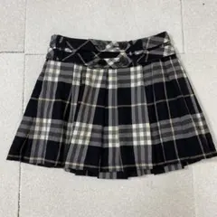 BURBERRY BLUE LABEL 2連ベルト プリーツミニスカート - メルカリ