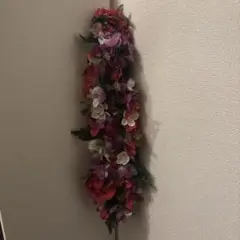 フラダンス　タヒチアン　用レイ ピンク紫白