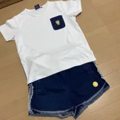 kea テニスモチーフ Tシャツとデニムショーツ セット