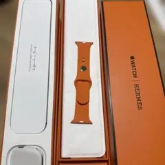 Apple Watch Hermès オレンジバンド