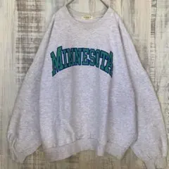 ミネソタ 刺繍 トレーナー 古着