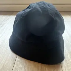 MHL ブラック コットン バケットハット Fサイズ