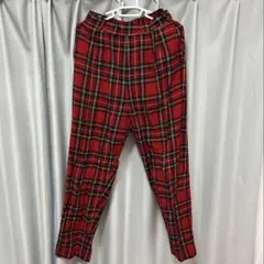 タータンチェック カジュアルパンツ