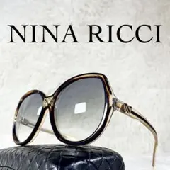 極美品　NINA RICCI　ビンテージサングラス　フランス製　ブラウンフレーム