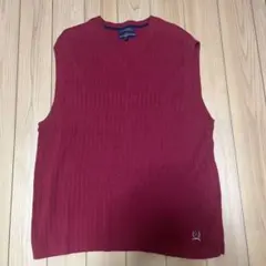 TOMMY HILFIGER Vネックベスト レッド
