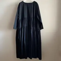 新品】ballsey コットンジャージーコンビ シャーリングワンピース