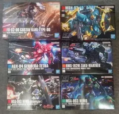 新品未組立品】HGUC 逆シャアセット（ギラドーガ、ヤクトドーガ、リ
