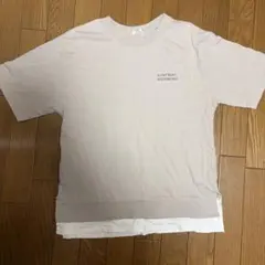レイヤード風 Tシャツ ベージュ