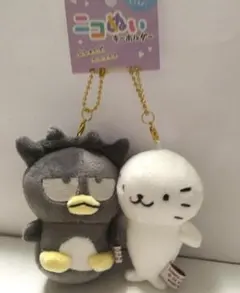 サンリオニコぬいキーホルダー　バットばつ丸&グッドはなまる