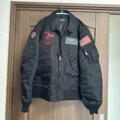 AVIREX ブラック MA-1 フライトジャケット