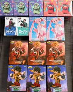 ヒロアカ&鬼滅の刃最新人気アニメプライズフィギュア16体 フィギュア