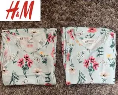 H&M☆キッズ☆2枚セット☆まとめ売り☆110☆ノースリーブ☆ワンピース☆花柄☆