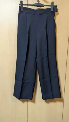 ネイビースラックス ウエストゴム付き　S