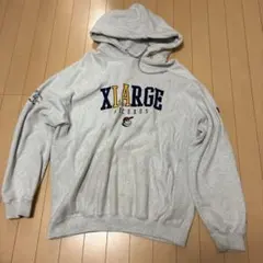XLARGE RECORDS プルオーバーパーカー グレー L