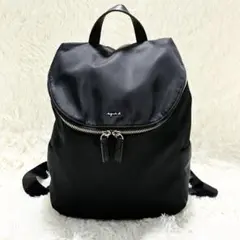 【chama】美シルエット✨アニエスベー アンジェル オールレザーリュック chama様専用】美シルエット✨アニエスベー アンジェル オールレザー