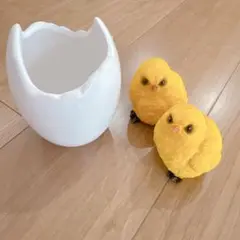 未使用 ひよこ 置物 たまご