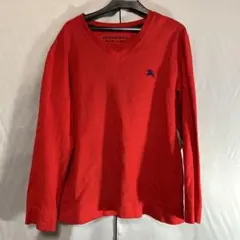 BURBERRY BLACK LABEL メンズ Vネック カットソー 薄手