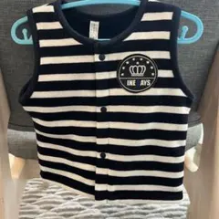 ボーダー柄 ベビーベスト 50-70cm