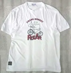 ROTAR PRANK MONKEY Tシャツ M 猿 イラスト 自転車 ロゴのサムネイル