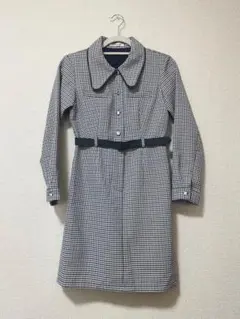 REDYAZEL 千鳥柄 パイピングミニシャツワンピース