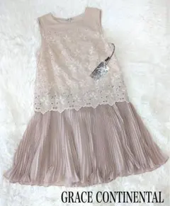 新品　グレースコンチネンタル　結婚式　ワンピース　カットワークレース 36