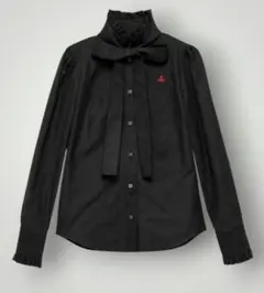 Vivienne Westwood オーブ総柄　フリルボウタイブラウスのサムネイル