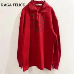RAGA FELICE 長袖　ポロシャツ　刺繍ロゴ