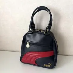 PUMA プーマ ミニボストンバッグ　ヴィンテージ　平成レトロ　y2k ロゴ