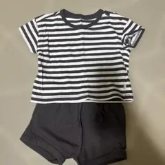 baby gap ストライプ Tシャツとショートパンツセット 6-12ヶ月