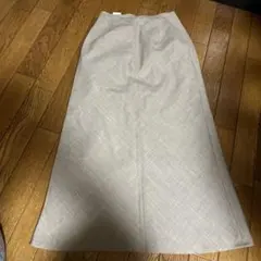 グレー ロングタイトスカート