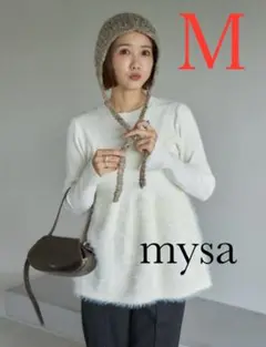 しまむら　mysa 田中里奈　ペプラムシャギーニットプルオーバー　サイズＭ