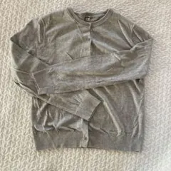 ユニクロUVカットクルーネックカーディガン　グレー