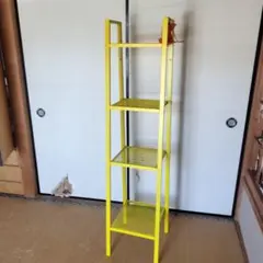 【廃盤カラー・美品】IKEA LERBERG レールベリ 4段シェルフ イエローのサムネイル