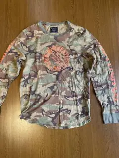 Y2K　Abercrombie & Fitch 迷彩柄 長袖Tシャツ M