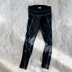 良品　ミズノ　バイオギア　BG5000　ロングタイツ　Mサイズ　メンズ　黒　青