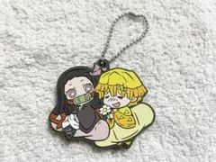 鬼滅の刃 ガチャガチャ ラバーマスコット 竈門禰豆子 我妻善逸 新品未使用